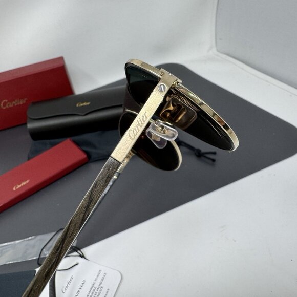 Cartier Sunglasses Aviator Polarized CT0096S-002 - Picture 9 of 16